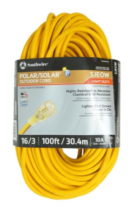 Picture of Southwire 16/3 100' Sjeow Polar/Solar Extension Cord Part# - 1289Sw0002