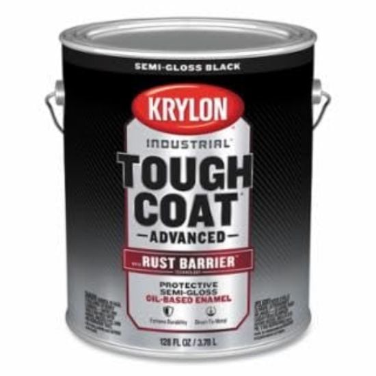 Picture of Krylon Industrial Tough Coat Adv W/Rust Barr Semi-Gloss Black 1Gal Part# - K00771008