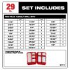 Picture of Milwaukee® Tool Cobalt Red Helix 29 Piece Set Part# - 48-89-2332