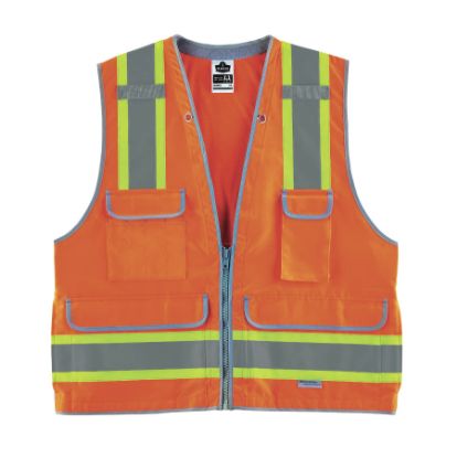 Picture of Ergodyne Glowear 8254Hdz Class 2Hd Surveyors Vest Orange Part# - 21457