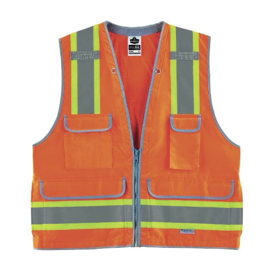 Picture of Ergodyne Glowear 8254Hdz Class 2Hd Surveyors Vest Orange Part# - 21457