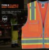 Picture of Ergodyne Glowear 8254Hdz Class 2Hd Surveyors Vest Orange Part# - 21457