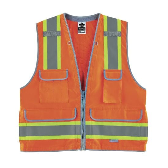 Picture of Ergodyne Glowear 8254Hdz Class 2Hd Surveyors Vest Orange Part# - 21455