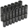 Picture of Grey Pneumatic 1/2" Drive 14 Pc. Deep Length Fractional Univ. S Part# - 1314Ud