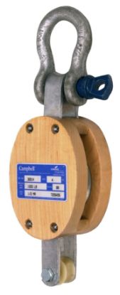 Picture of Campbell® 3001 Single 6" Regular Wood Shell Block- Scre Part# - 7205635