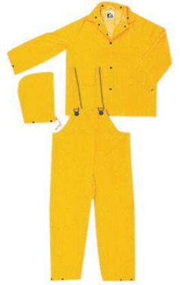 Picture of Mcr Safety Classic- .35Mm- Pvc/Polyester- Suit- 3 Pc Yellow Part# - 2003X3