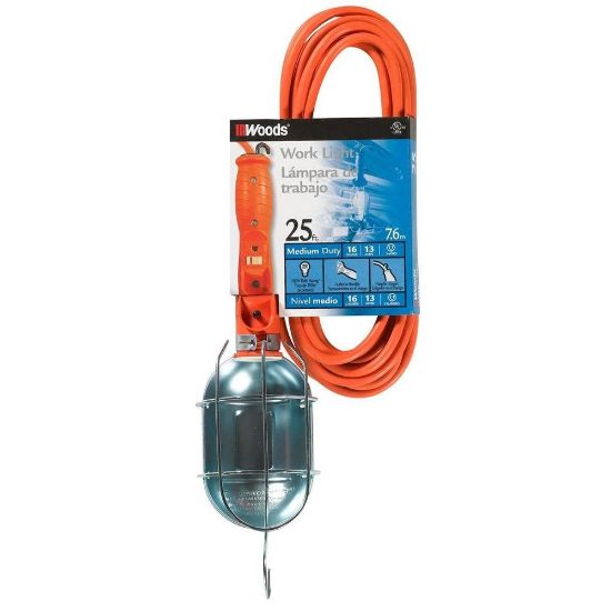 Picture of Southwire 25' Orange Trouble Light/Metal Guard 1 Part# - 691Sw