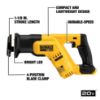 Picture of Dewalt® 20V Max Compact Reciprocating Saw Tool Only Part# - Dcs387B