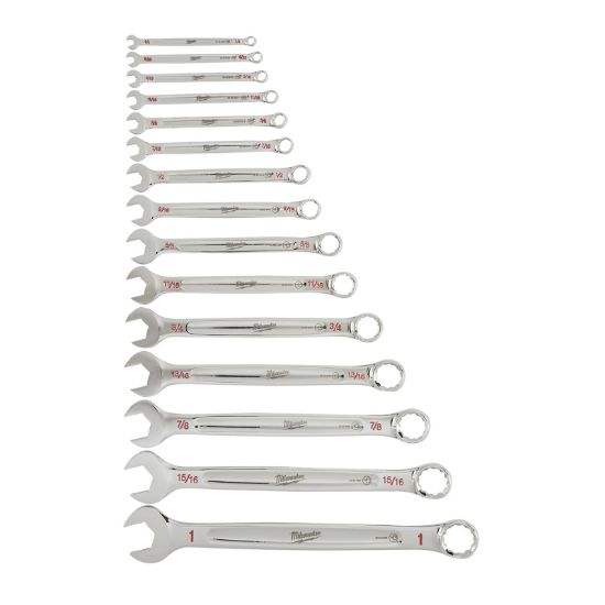 Picture of Milwaukee® Tool 15Pc Combo Wrench Kit Sae Part# - 48-22-9415