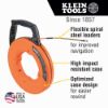 Picture of Klein Tools Multi-Grv Fbrgl Fish Tape W/Sp St Leader 100' Part# - 56380