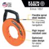 Picture of Klein Tools Fiberglass Fish Tape W/Spiral Steel Leader  100' Part# - 56351