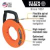 Picture of Klein Tools Fiberglass Fish Tape W/Spiral Steel Leader  50' Part# - 56350