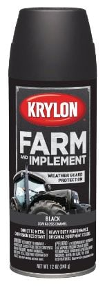 Picture of Krylon® Industrial Farm/Imp Aer Paint 12 Oznet Wt. Low Gl Blk Part# - K01935008