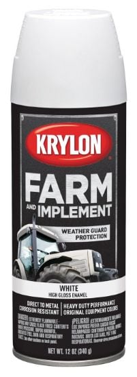 Picture of Krylon® Industrial Farm/Imp Aer Paint 12 Oznet Wt. - Gloss Wh Part# - K01937007