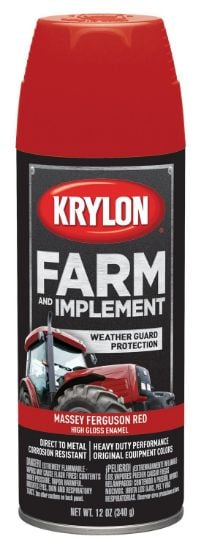 Picture of Krylon® Industrial Farm And Impl Aero Paint12 Oz Net Wt - Mf Red Part# - K01939000