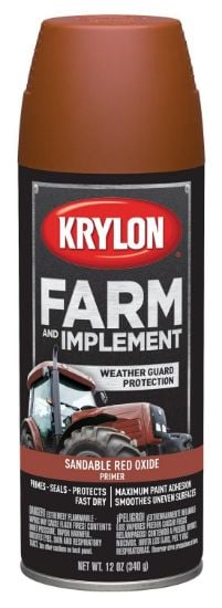 Picture of Krylon® Industrial Farm/Imp Aer Paint 12Oznet Wt Sand/Rd Oxi Prim Part# - K01951007