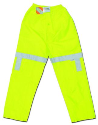 Picture of Mcr Safety Lum .16Mm Pu/Poly Elastwaist Pant Cls Iii Lime Part# - 500Rpwm