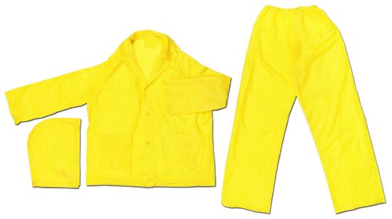 Picture of Mcr Safety Zodiac- .10Mm- Single Ply Pvc- Suit 3 Pc- Yellow Part# - O503M