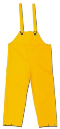 Picture of Mcr Safety Classic .35Mm Pvc/Poly Bib Overall No Fly Yellow Part# - 200Bfm