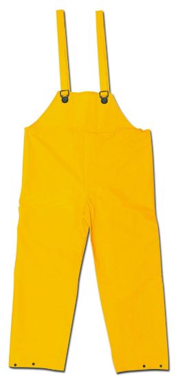 Picture of Mcr Safety Classic .35Mm Pvc/Poly Bib Overall No Fly Yellow Part# - 200Bfx4