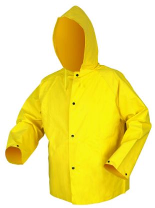 Picture of Mcr Safety Concord .35Mm- Neo/Nylon- Jacket W/Att Hood- Ylw Part# - 800Jhl