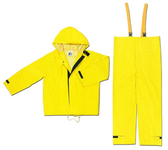 Picture of Mcr Safety Con .35Mm Neo/Nylon Jacket (Hood Not Incl)-  Ylw Part# - 800Jnx2