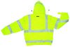 Picture of Mcr Safety Lum- Insulated Poly- Bomber Jacket- Fluor Lime Part# - Bmrcl3Ll