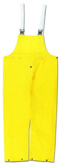 Picture of Mcr Safety Navigator- .22Mm- Pu/Nylon Bib Overall W/Fly- Yw Part# - 550Bpxl