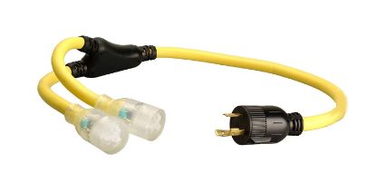 Picture of Southwire 10/3 Stow L5-30P 3 Ft Extension Cord Lighted 5-2 Part# - 19158802