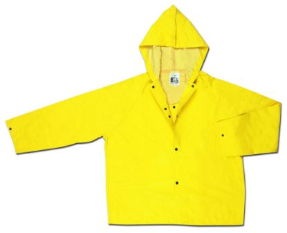 Picture of Mcr Safety Concord .35Mm- Neo/Nylon- Jacket W/Att Hood- Ylw Part# - 800Jhx3