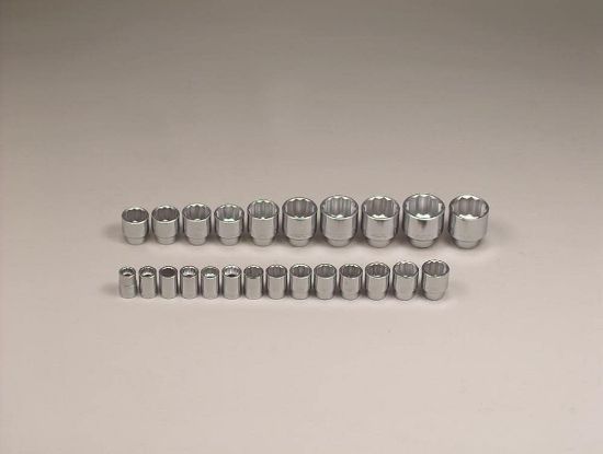 Picture of Wright Tool 24-Pc. 3/4"Dr. Standard/Metric 12-Pt Socke Part# - 624