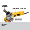 Picture of Dewalt® 4 1/2" Small Angle Grinder W/Slide Switch Part# - Dwe4011