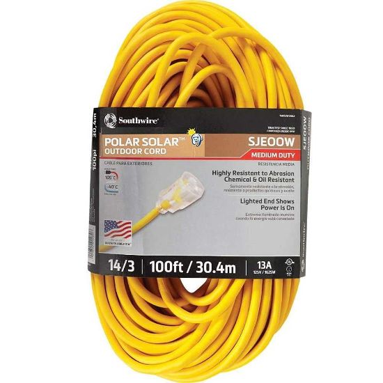 Picture of Southwire 100' 14/3 Extn Sjeow-Apolar Solar Plus Part# - 1489Sw0002