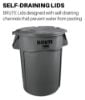 Picture of Rubbermaid Commercial Brute 10 Lid Part# - Fg260900Gray