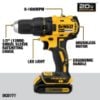 Picture of Dewalt® 20V Max Compact Drill Driver Kit Part# - Dcd777D1