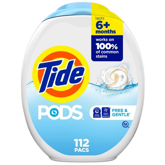 Picture of Tide Tide Free & Gentle Detergent Pods 112Ct Part# - 3229