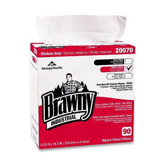 Picture of Brawny Brawny Pro D400 Dispos Towels 90/Bx 10Bx/Ca Part# - 20070