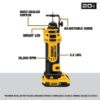 Picture of Dewalt® 20V Max Lithium Ion Cordless Drywall Cut-Out Too Part# - Dcs551D2