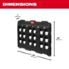 Picture of Milwaukee® Tool Packout Large Wall Plate Part# - 48-22-8487