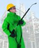 Picture of Mcr Safety Dominator- .42Mm- Pvc/Nylon/Pvc- Coverall- Green Part# - 3881M