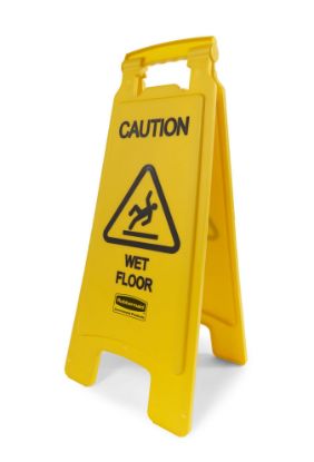 Picture of Rubbermaid Commercial Floor Sign Part# - Fg611277Yel