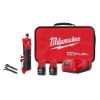 Picture of Milwaukee® Tool M12 Fuel 1/4" Straight Die Grinder 2 Battery Kit Part# - 2486-22