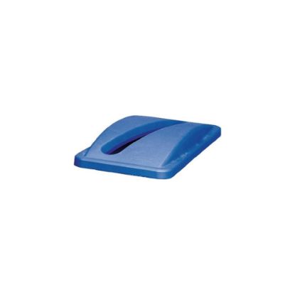 Picture of Rubbermaid Commercial Paper Slot Top Part# - Fg270388Blue