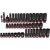 Picture of Milwaukee® Tool 43Pc Shockwave Imp Du 3/8" Dr Sae/Met Deep 6Ptsk Part# - 49-66-7009