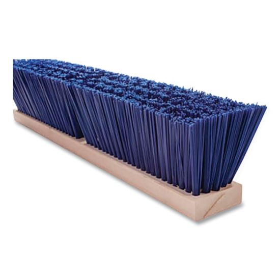 Picture of Magnolia Brush 24" Blue Poly Streetbroom - Flexsweep Part# - 6424-Fx