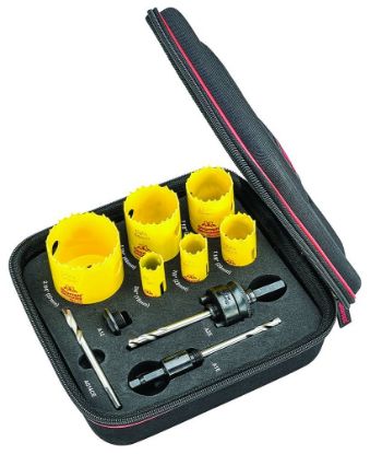 Picture of L.S. Starrett Dch Plumbers Kit A W/6 Holesaws & 4 Accessories Part# - Kdc06041-N