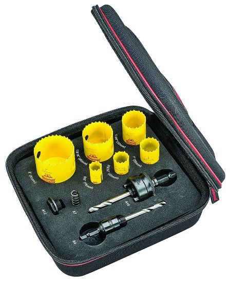 Picture of L.S. Starrett Fch Electricians Kit C W/6 Holesaws And 4 Access Part# - Kfc06041-N