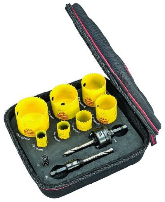 Picture of L.S. Starrett Fch Plumbers Kit W/7 Holesaws And 3 Accessories Part# - Kfc07031-N