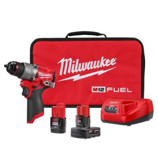 Picture of Milwaukee® Tool M12 Fuel 1/2" Hammer Drill/Driver Kit Part# - 3404-22