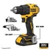 Picture of Dewalt® 20V Max Brushless Compact Drill/Impact Kit Part# - Dck278C2